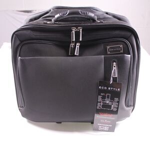 ECO STYLE Tech Exec Ultra Rolling Case Black 16.1" Laptop Mobile Printer Bag NWT